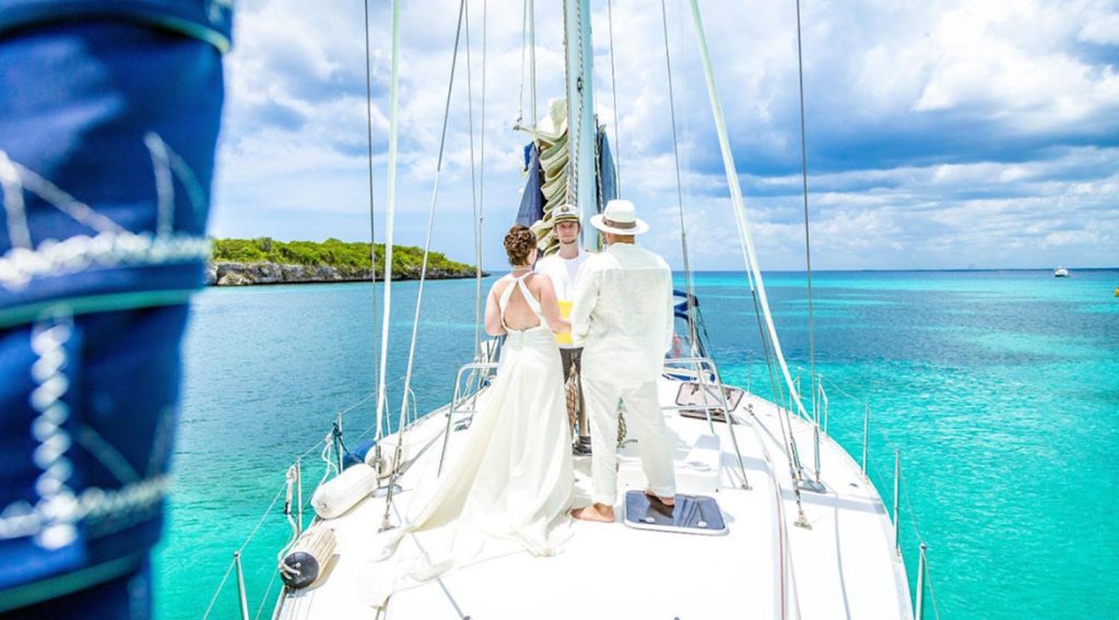 santuokos ceremonija jachtoje, vestuvės jachtoje